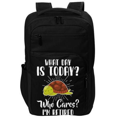 Retired Funny Retirement Gift Impact Tech Backpack