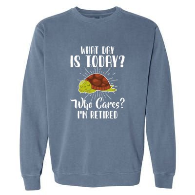 Retired Funny Retirement Gift Garment-Dyed Sweatshirt