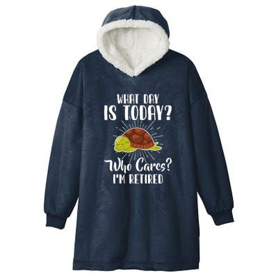 Retired Funny Retirement Gift Hooded Wearable Blanket