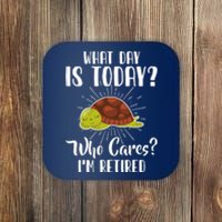 Retired Funny Retirement Gift Coaster