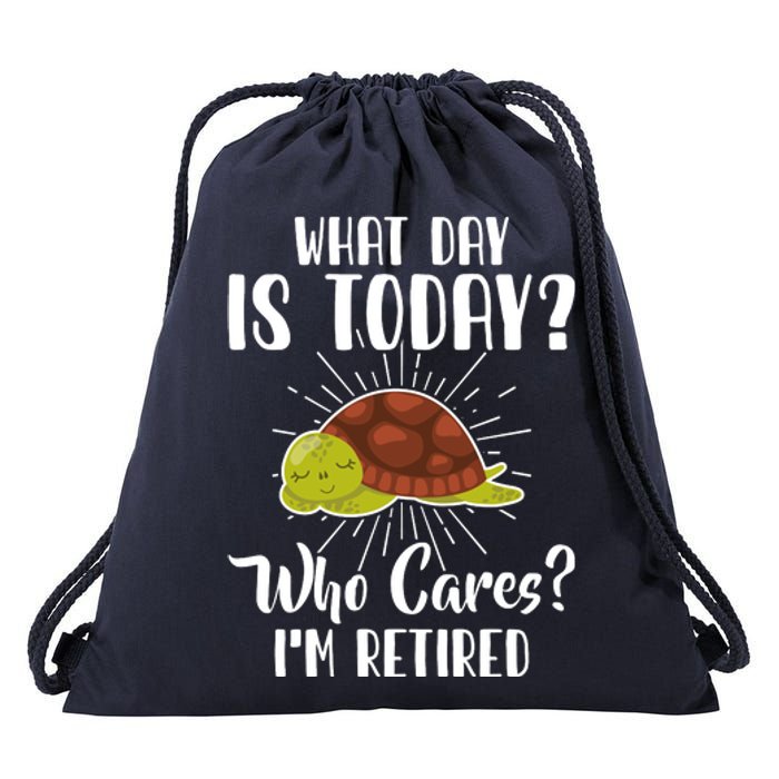 Retired Funny Retirement Gift Drawstring Bag