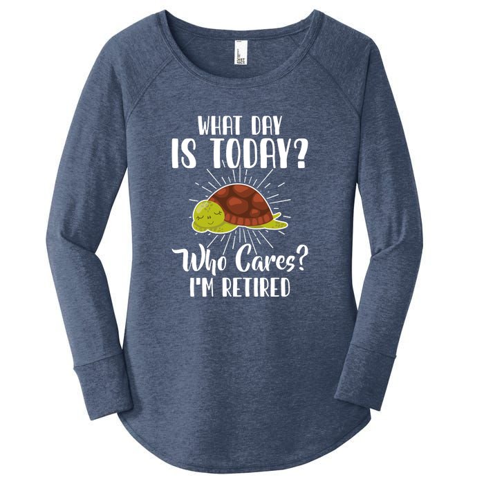 Retired Funny Retirement Gift Women's Perfect Tri Tunic Long Sleeve Shirt