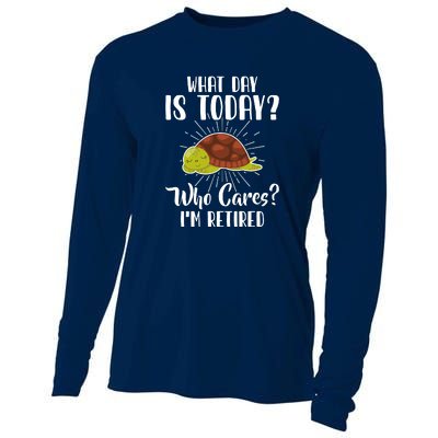 Retired Funny Retirement Gift Cooling Performance Long Sleeve Crew