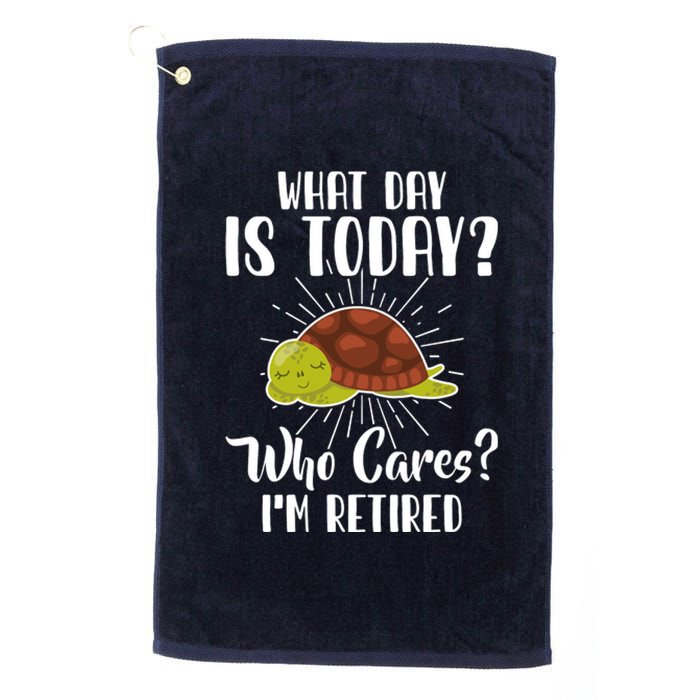 Retired Funny Retirement Gift Platinum Collection Golf Towel