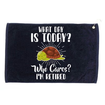 Retired Funny Retirement Gift Grommeted Golf Towel