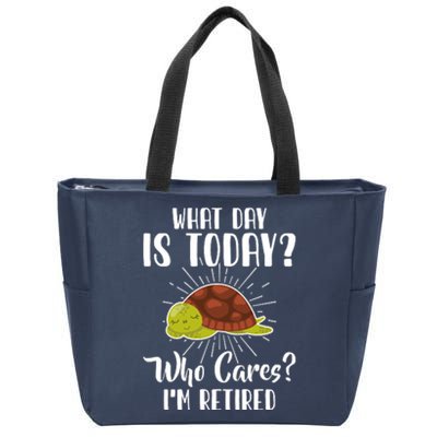 Retired Funny Retirement Gift Zip Tote Bag