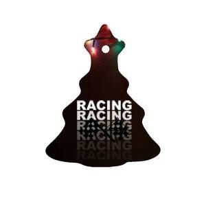 Racing For Race Car Parties Ceramic Tree Ornament