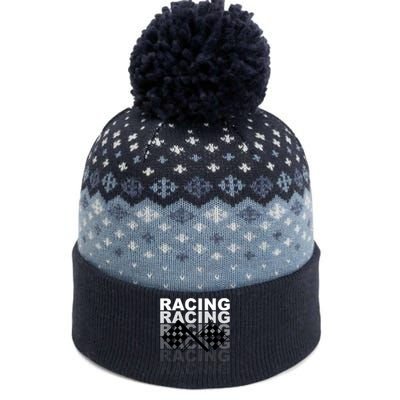 Racing For Race Car Parties The Baniff Cuffed Pom Beanie