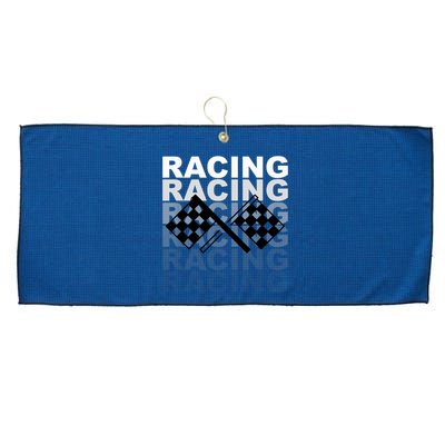 Racing For Race Car Parties Large Microfiber Waffle Golf Towel