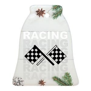 Racing For Race Car Parties Ceramic Bell Ornament