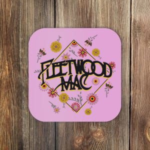 Retro Floral Rock Band Coaster