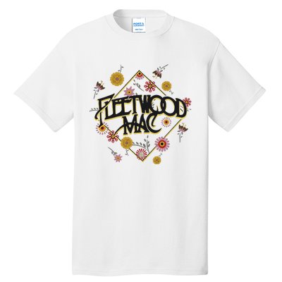 Retro Floral Rock Band Tall T-Shirt