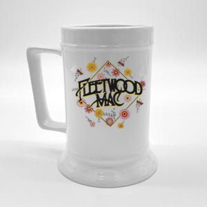 Retro Floral Rock Band Beer Stein