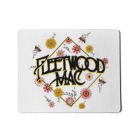 Retro Floral Rock Band Mousepad