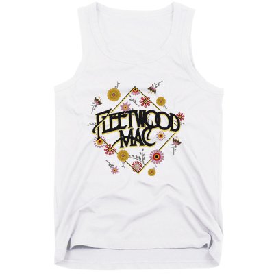 Retro Floral Rock Band Tank Top