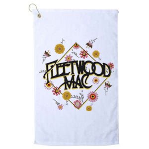 Retro Floral Rock Band Platinum Collection Golf Towel