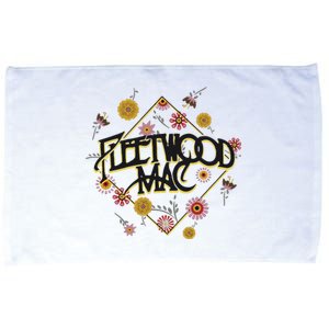 Retro Floral Rock Band Microfiber Hand Towel