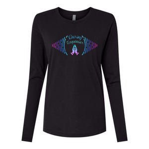 Raising Frequencies Womens Cotton Relaxed Long Sleeve T-Shirt