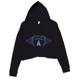 Raising Frequencies Crop Fleece Hoodie