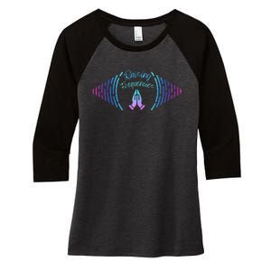 Raising Frequencies Women's Tri-Blend 3/4-Sleeve Raglan Shirt