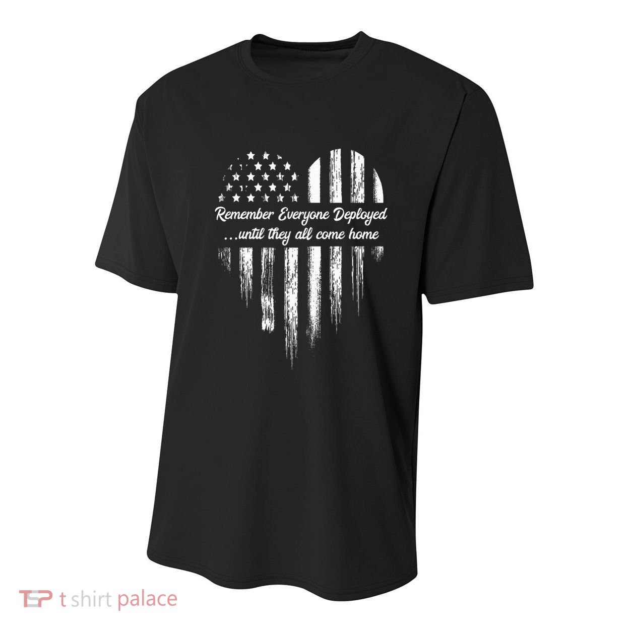 Red Friday Remember Everyone Deployed American Flag Heart Youth Performance Sprint T-Shirt