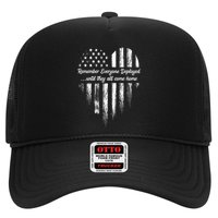 Red Friday Remember Everyone Deployed American Flag Heart Hat