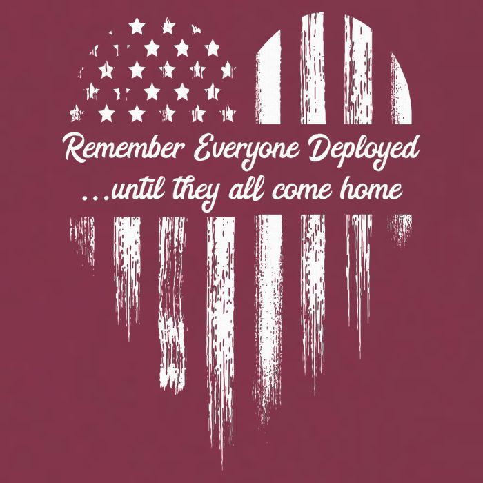 Red Friday Remember Everyone Deployed American Flag Heart 16oz Travel Tumbler