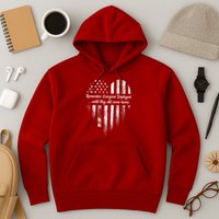Red Friday Remember Everyone Deployed American Flag Heart Hoodie