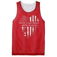 Red Friday Remember Everyone Deployed American Flag Heart Mesh Reversible Basketball Jersey Tank