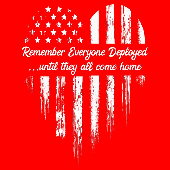 Red Friday Remember Everyone Deployed American Flag Heart Toddler Sweatshirt