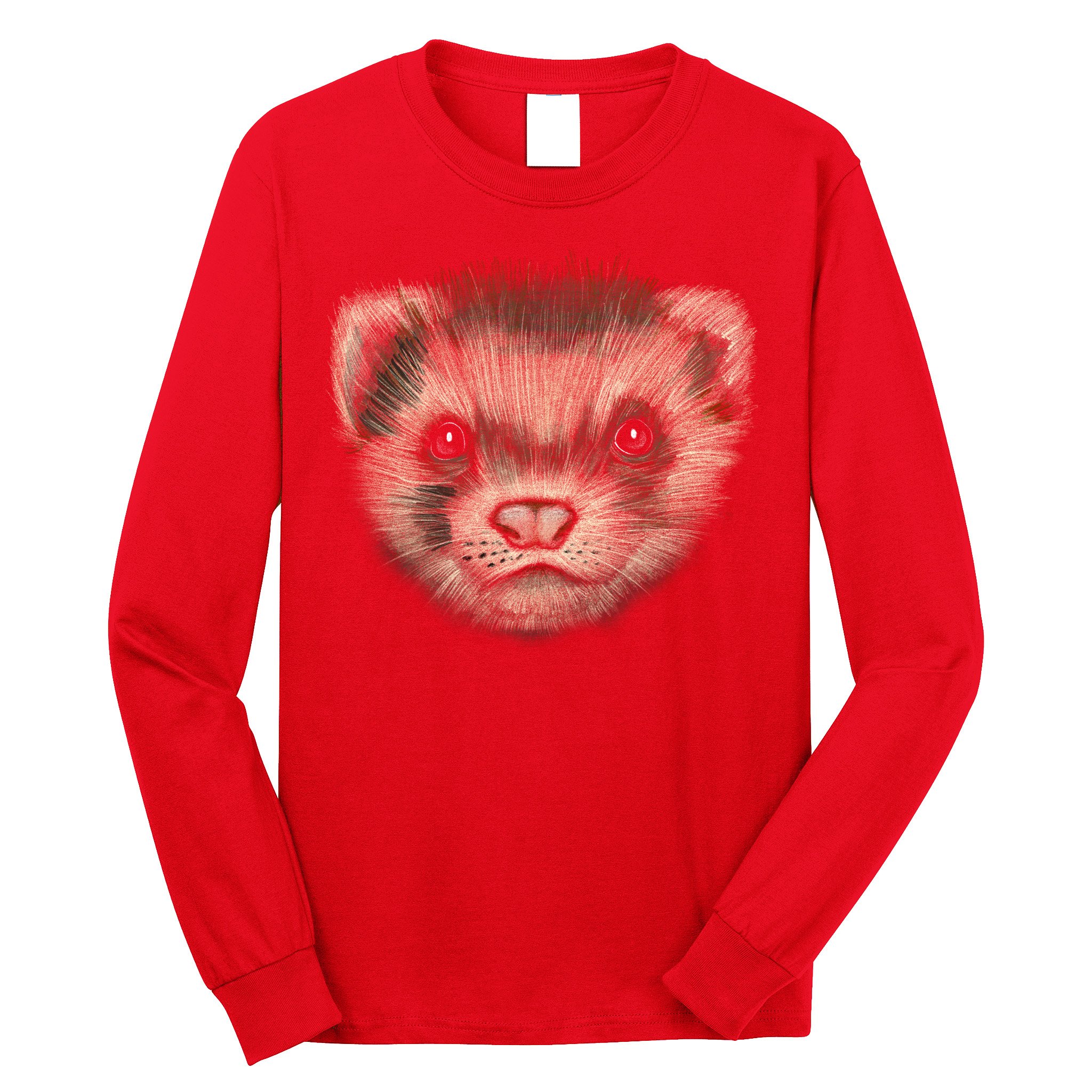 Realistic Ferret Long Sleeve Shirt