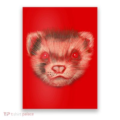 Realistic Ferret Poster