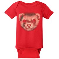 Realistic Ferret Baby Bodysuit