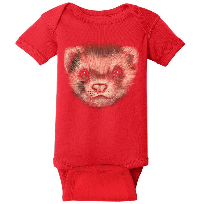 Realistic Ferret Baby Bodysuit