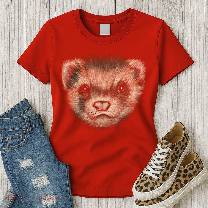 Realistic Ferret Womens T-Shirt