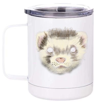 Realistic Ferret 12 oz Stainless Steel Tumbler Cup