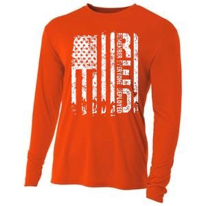 Red Friday Remember Everyone Deployed Military Wear RED Cooling Performance Long Sleeve Crew