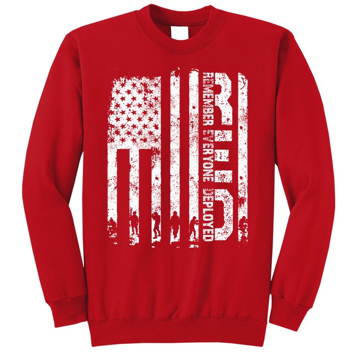 Red Friday Remember Everyone Deployed Military Wear RED Sweatshirt