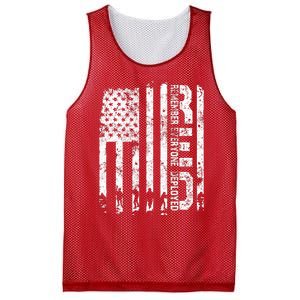 Red Friday Remember Everyone Deployed Military Wear RED Mesh Reversible Basketball Jersey Tank