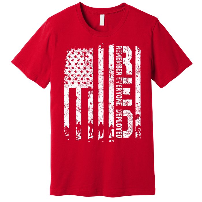 Red Friday Remember Everyone Deployed Military Wear RED Premium T-Shirt