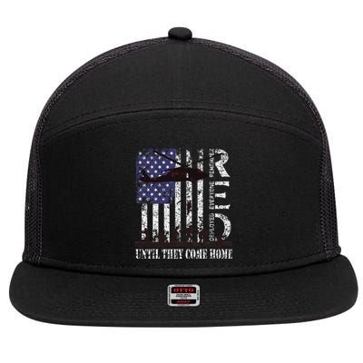 RED Friday Remember Everyone Deployed US Flag Army Vintage 7 Panel Mesh Trucker Snapback Hat