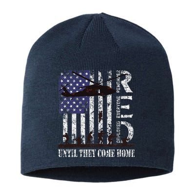 RED Friday Remember Everyone Deployed US Flag Army Vintage Sustainable Beanie