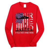 RED Friday Remember Everyone Deployed US Flag Army Vintage Long Sleeve Shirt