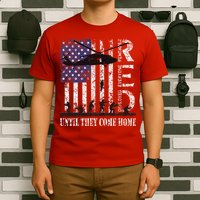 RED Friday Remember Everyone Deployed US Flag Army Vintage T-Shirt