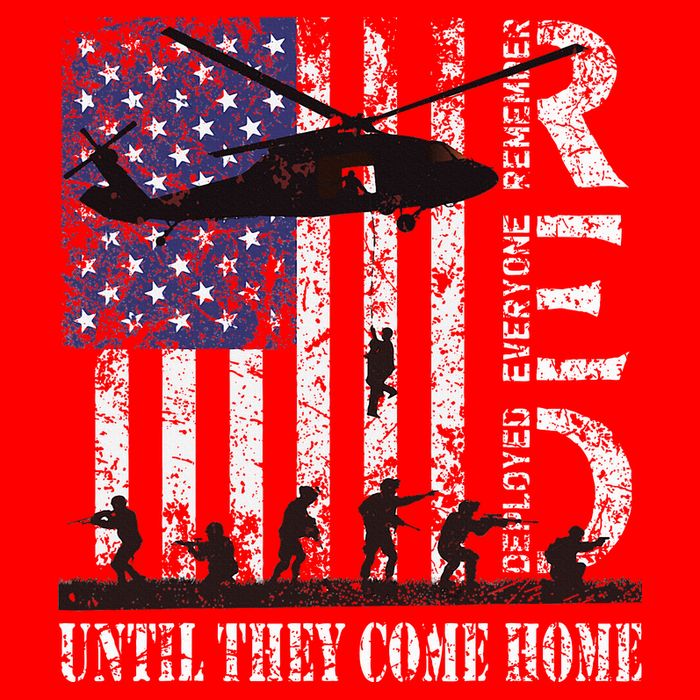 RED Friday Remember Everyone Deployed US Flag Army Vintage T-Shirt