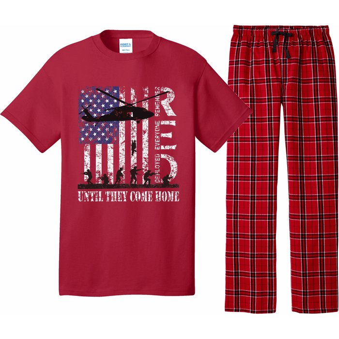 RED Friday Remember Everyone Deployed US Flag Army Vintage Pajama Set