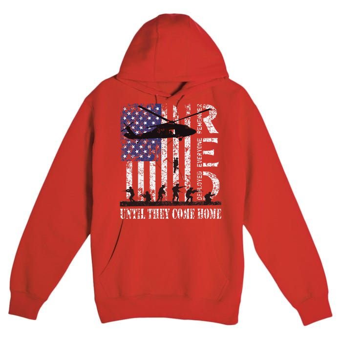 RED Friday Remember Everyone Deployed US Flag Army Vintage Premium Pullover Hoodie