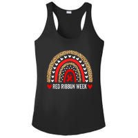 Red For Red Ribbon Week Awareness Rainbow Ladies PosiCharge Competitor Racerback Tank