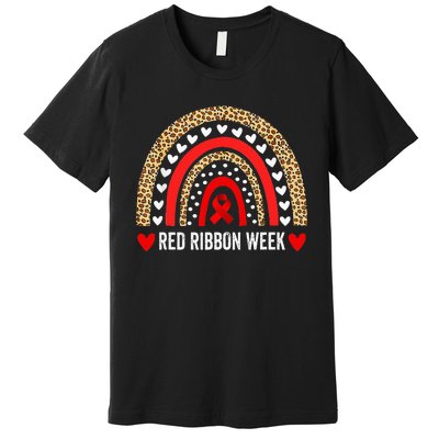 Red For Red Ribbon Week Awareness Rainbow Premium T-Shirt