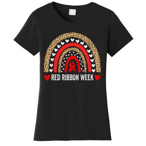 Red For Red Ribbon Week Awareness Rainbow Women's T-Shirt